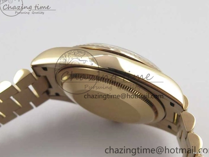 36 Day-Date Dial Edition Maker President RG 128239 Markers on Crystral RG Bp MOP Bracelet Best White 1220